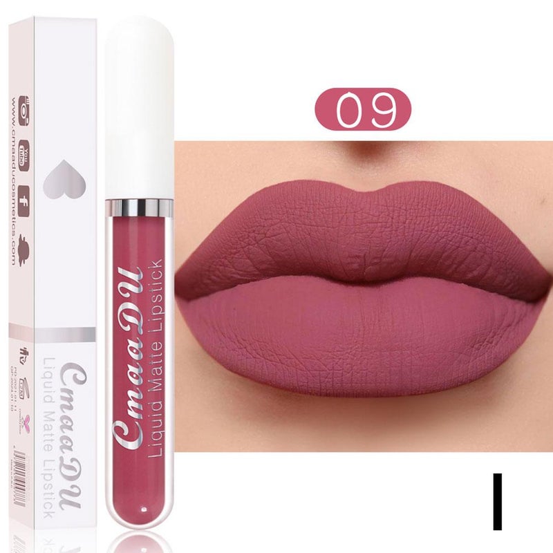 CmaaDu 18-shade matte waterproof long-lasting lipstick, long-lasting moisturizing lip gloss